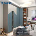 Modern simple children bedroom wardrobes with desk